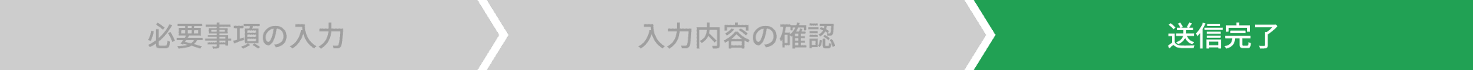 お問い合わせが完了しました